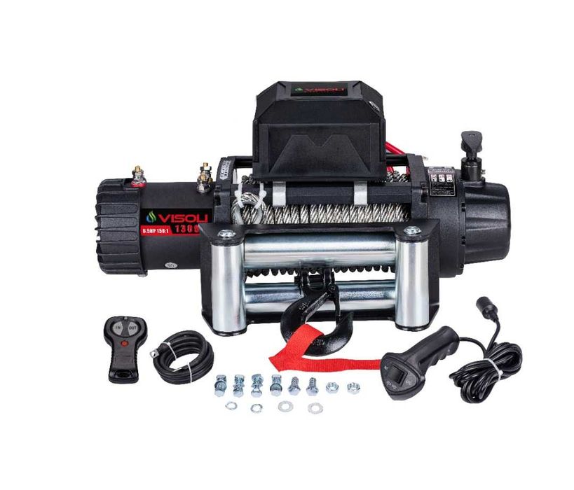 Troliu auto Visoli 13000lbs/5909kg cu cablu otelit