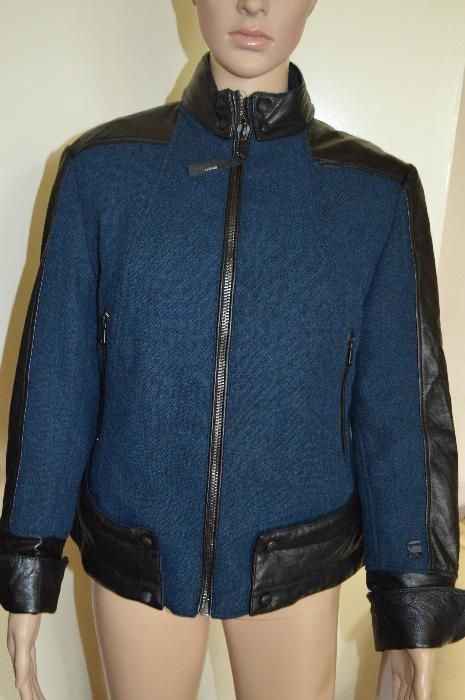 Original G Star ново зимно яке вълна/естествена кожа Премиум Квалитет