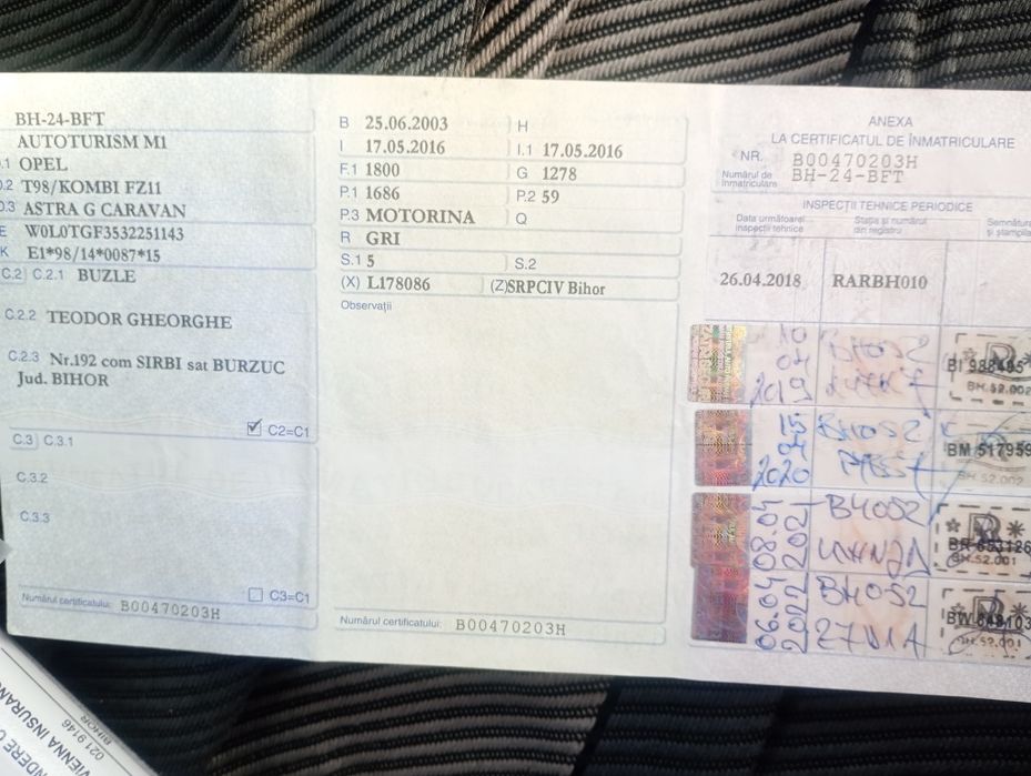 Vând Opel Astra g caravn