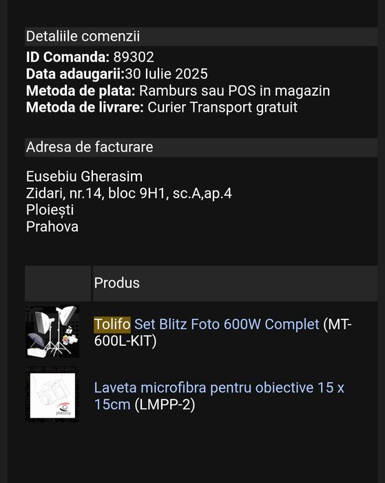 Tolifo Set Blitz 600W Complet