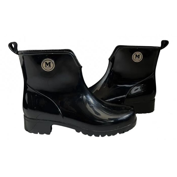 Missoni черни гумени боти със златисто лого