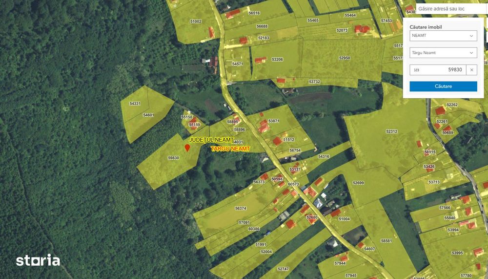 Teren intravilan de vânzare – Târgu Neamț | 5.400 mp | Utilități