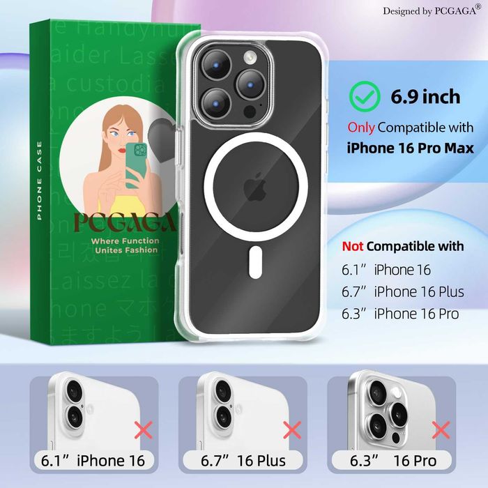 Husa iPhone 16 Pro Max compatibila cu MagSafe