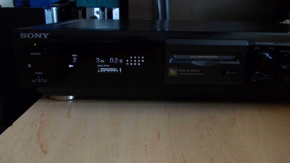 Minidisc SONY Mds-Je510,mini disc player + recorder,telecomanda,JAPAN