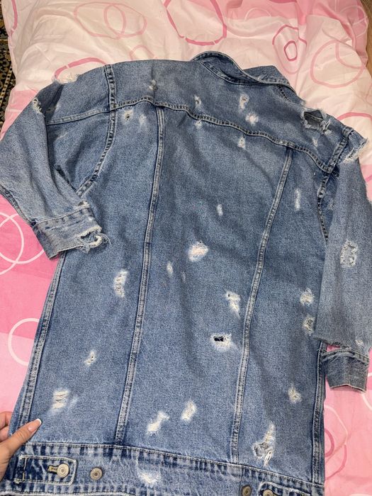 Дълго дънково яке Zara