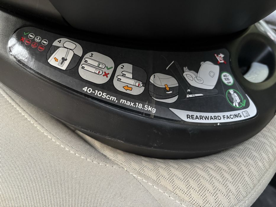 Scaun auto Joie i-Spin Grow 360 Signature Oyster, ISOFIX, i-Size, 0-25 kg, stare impecabilă