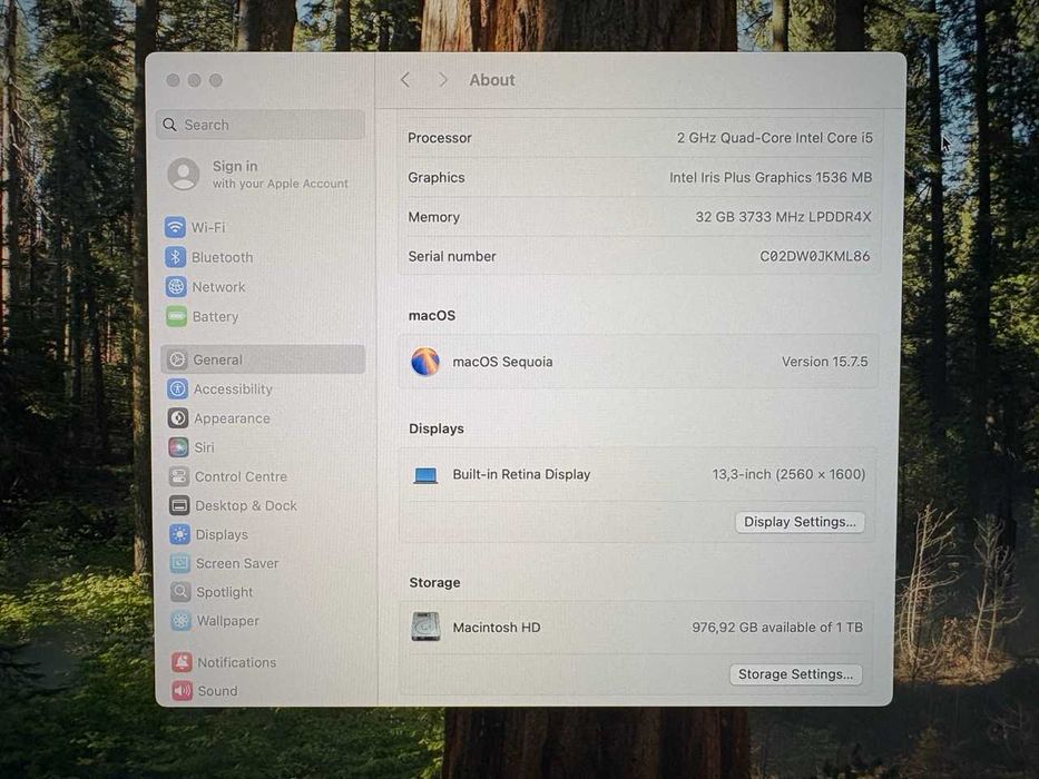 MacBook Pro 13" A2251 - Intel i5, 32 GB RAM, 1 TB SSD, Touchbar