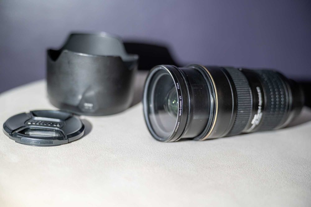Obiectiv Nikon 24-70 f 2.8 + filtru Polaroid
