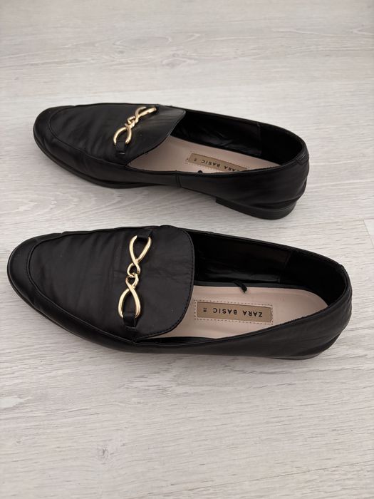 Mocasini piele dama 38 Zara