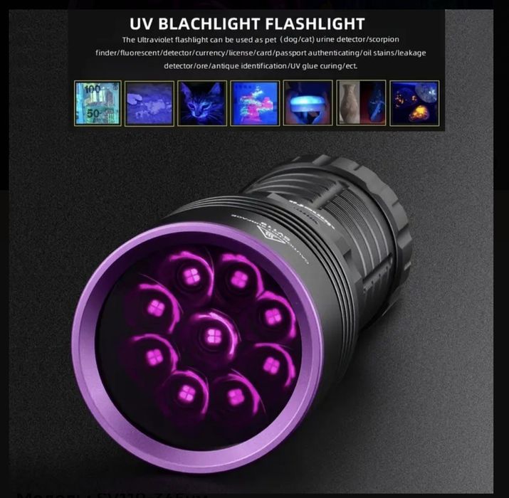 Ультрафиолет лампа уф с светильник UV ультрафиолетовая UF фонарь
