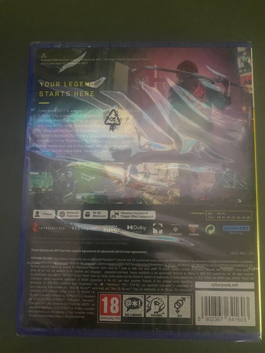 Неразпечатана Cyberpunk 2077 Ultimate Edition PS5