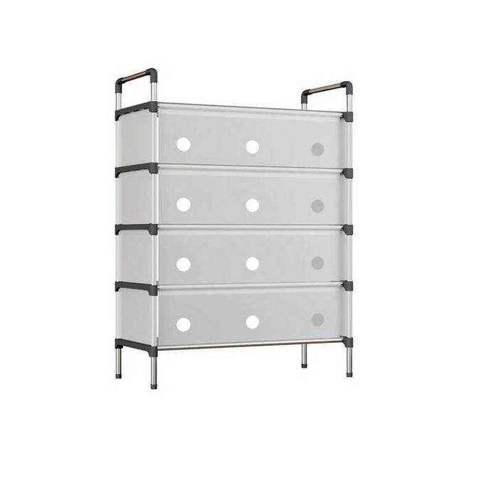 Декоративен шкаф за обувки Mercado Trade, 5 нива, Бял