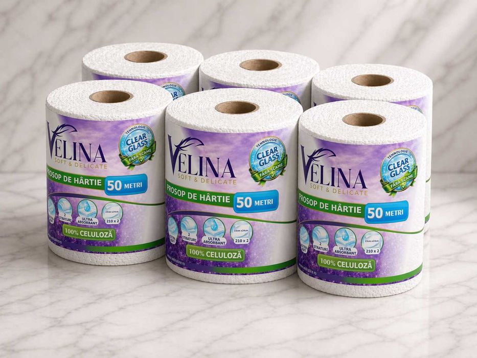 Prosoape Hartie Velina – Bax 6 role | Vanzare Engros / B2B