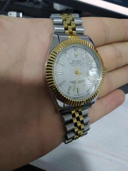 Rolex gold & white
