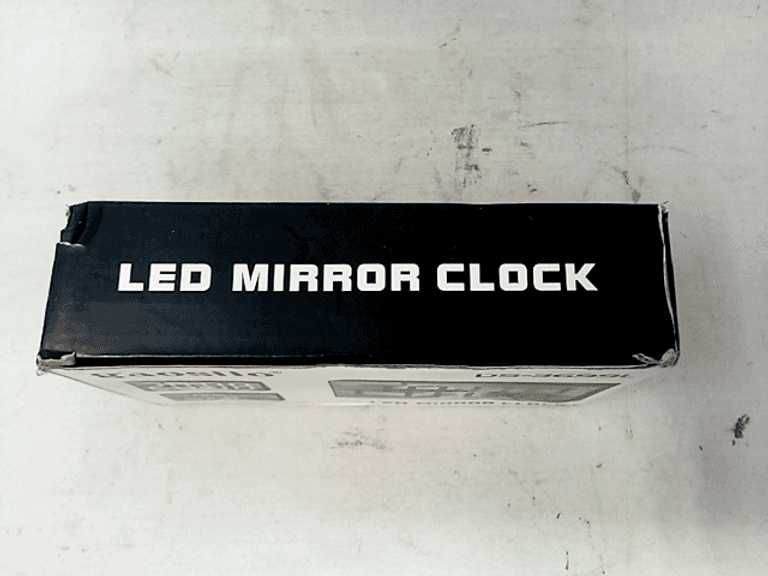 Огледален Настолен Часовник с Термометър и големи LED цифри