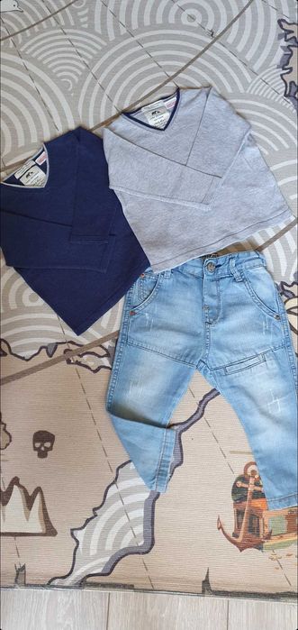 Лот от дрешки Zara,Benetton,Tom Tailor  р-р 9-12м