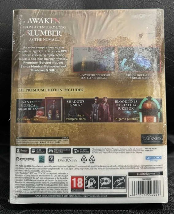 Vampire The Masquerade Bloodlines 2 Premium Edition PS5 SIGILAT