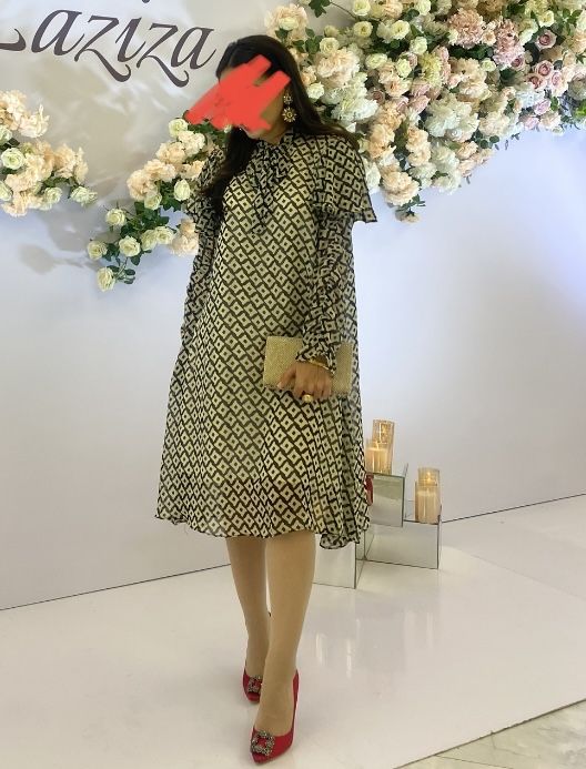 Шифоновое женское платье