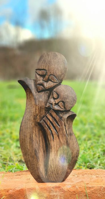 Sculptură în lemn de stejar