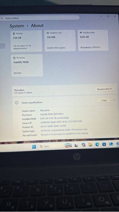 Ноутбук Hp laptop 15