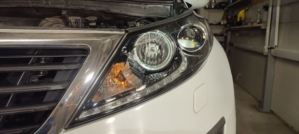 Полиране на фарове с химическа пара  и поставяне на керамиката