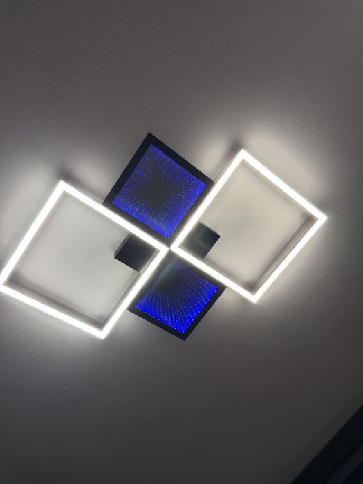 Plafoniera LED + LED RGB Antenna 05-1028, 43 W, 3500 lm, telecomanda