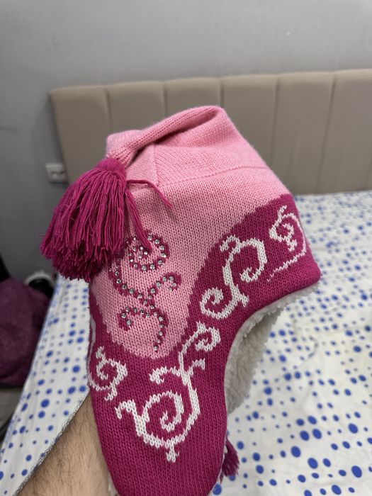 Шапка для девучек 2-3 годика