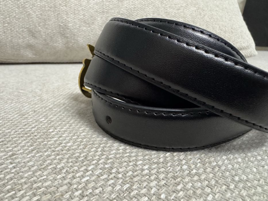 Черен кожен колан pinko