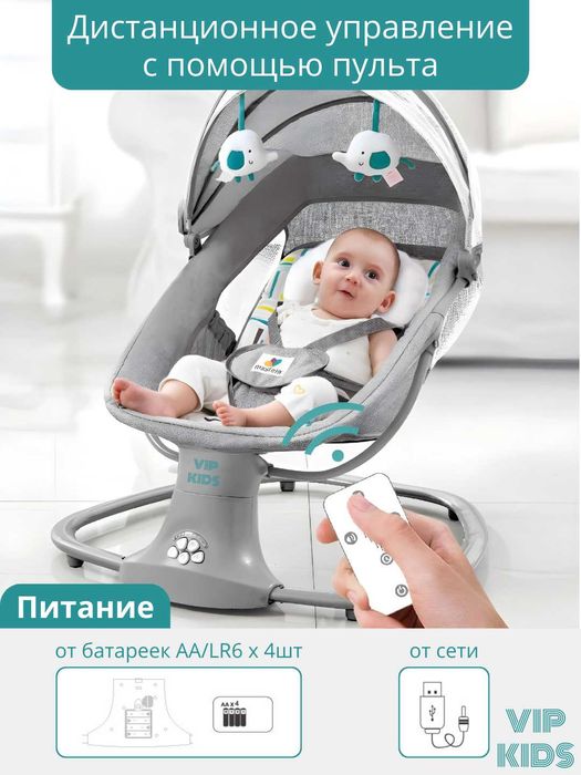 Детская люлька, электронная, шезлонг, электрокачели, кроватка для ново