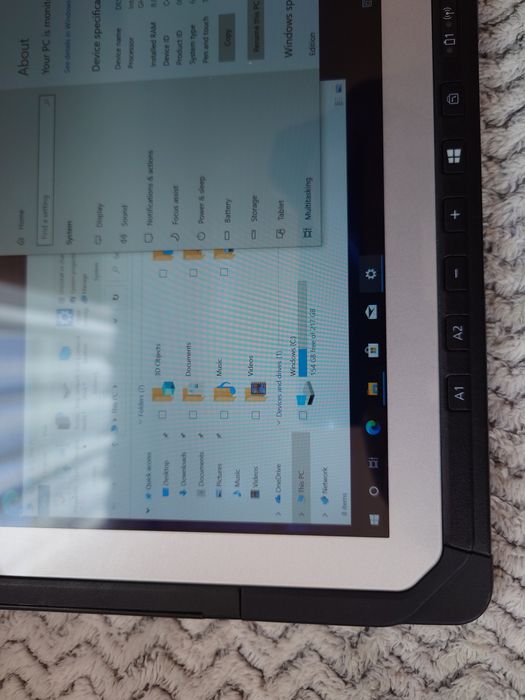 Panasonic CF20 intel I5-7Y57 8gb 256 GB  WLAN diagnoza,  - teste