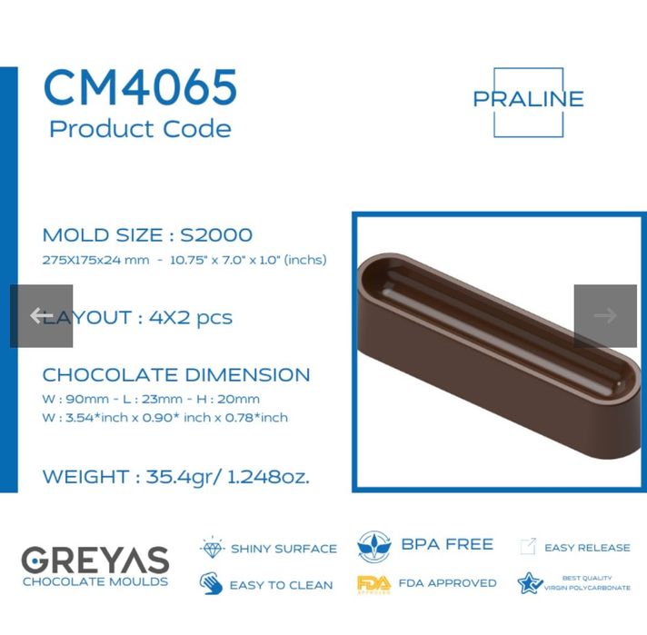 форми / молд за шоколадови бонбони