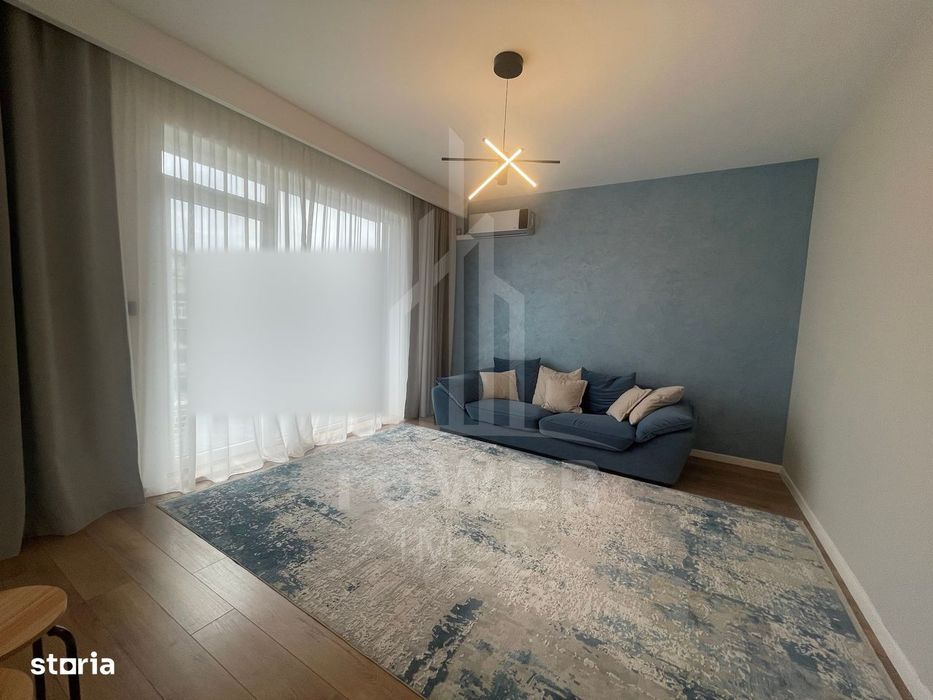Apartament 2 camere decomandat,et 1-55mp,mobilat,6mp balcon,zona Brana