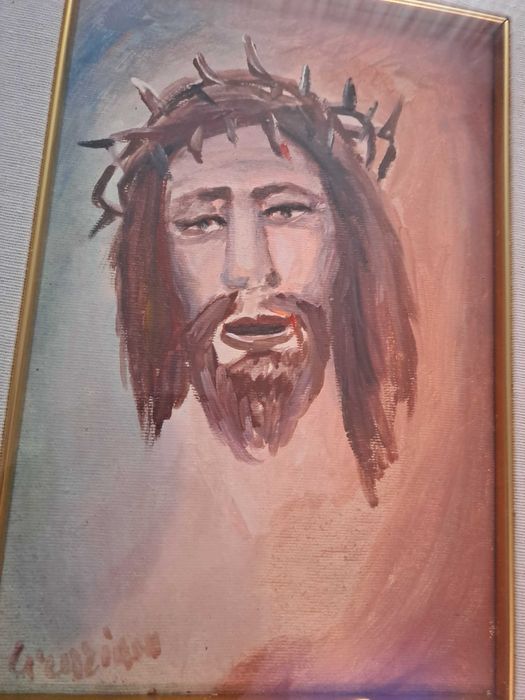 tablou pictura pe panza 46/36 cm semnat Giuliano