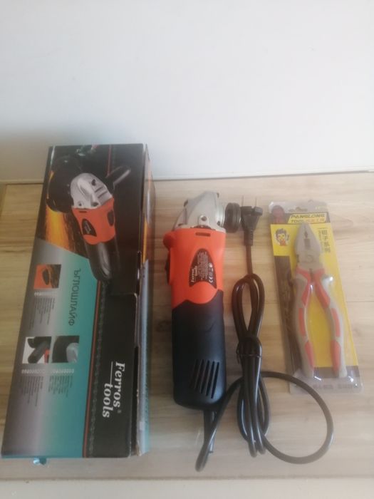 Нов ъглошлайф +клещи нови.