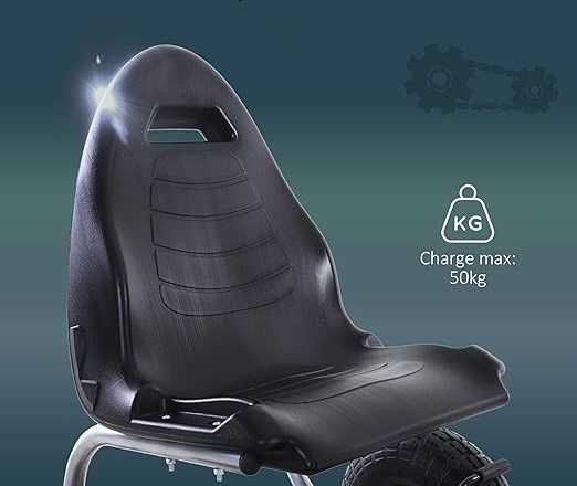 Kart cu pedale, Kinderauto F8-3, roti Gonflabile 6 inch RED