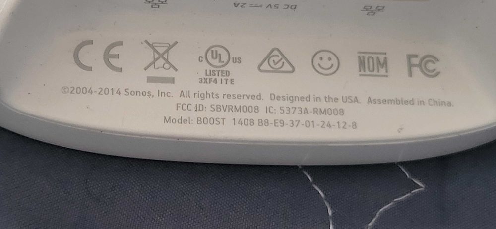 Sonos Boost Wireless extender , WiFi, Alb