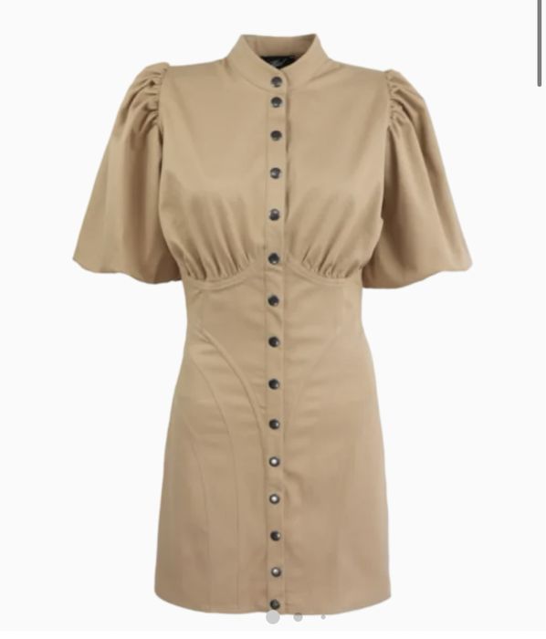 Рокля Mijel бежова