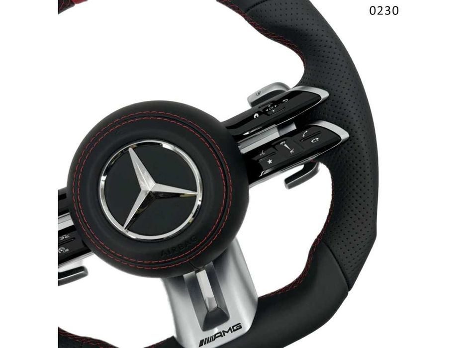 Volan sport AMG piele Nappa  Mercedes A B C CLA CLS E G GLC GLS GLE