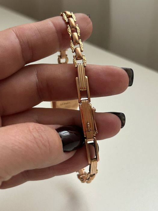 Златен часовник ЗАРЯ сьс златна гривна СССР 1956