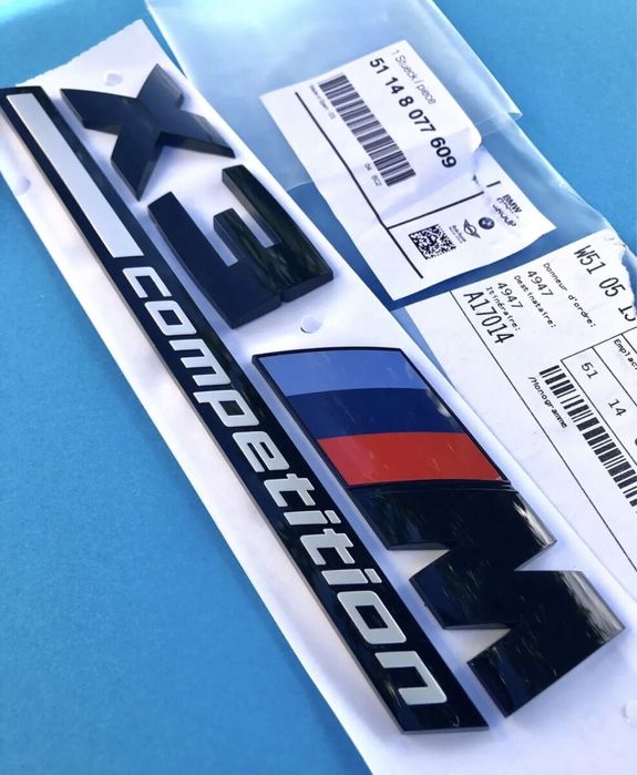 Emblema X3M Competition / Embleme auto BMW / Sticker Stema Sigla
