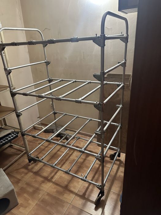 Передвижной стеллаж тележка