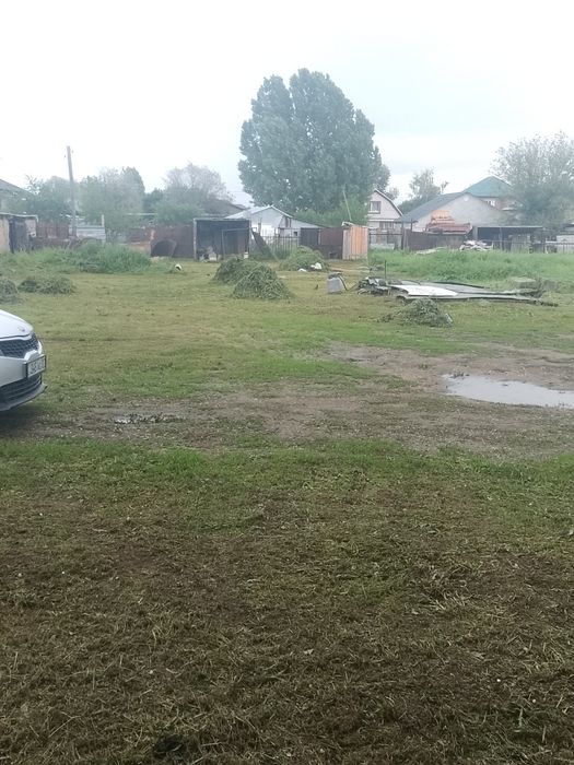 Покос травы триммером штиль