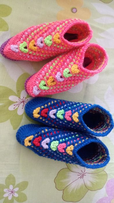 Вязанные женские следки