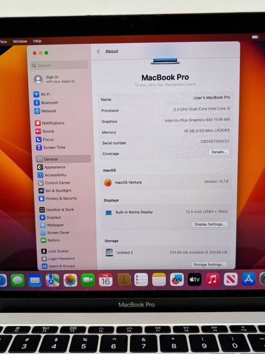 Macbook Pro Ideal Holatda