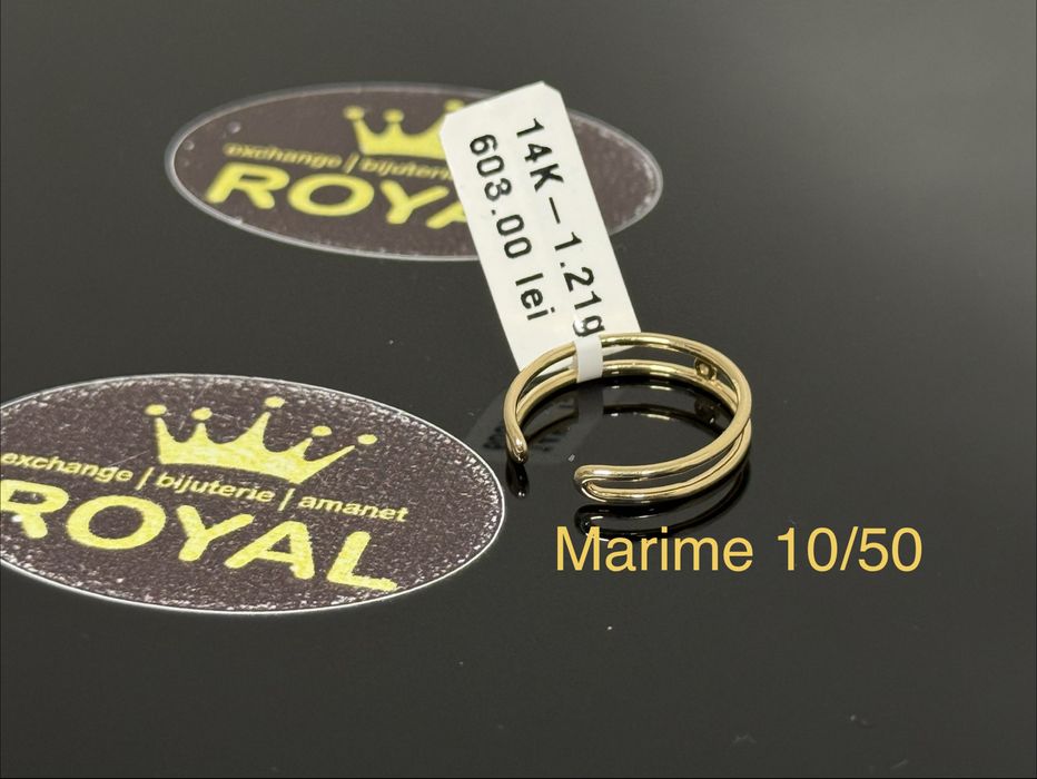 Bijuteria ROYAL : Inel AUR 14K  NOU / 1.21 GR