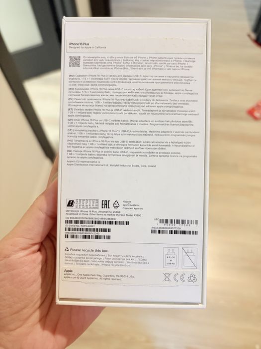 Продам 16 iphone plus 256 gb
