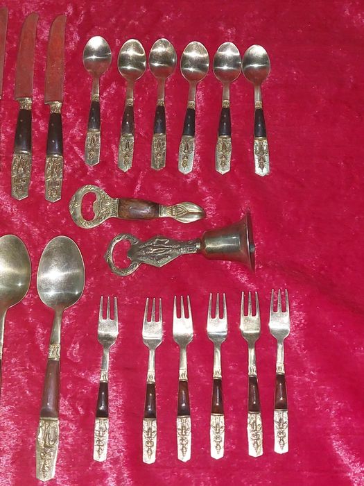 Набор латунавай ложка вилки Таиланд