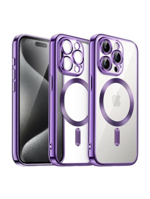Husa TPU Cerc Magnetic Colorata Iphone 11/12/13/14/15/16e/16 PRO MAX