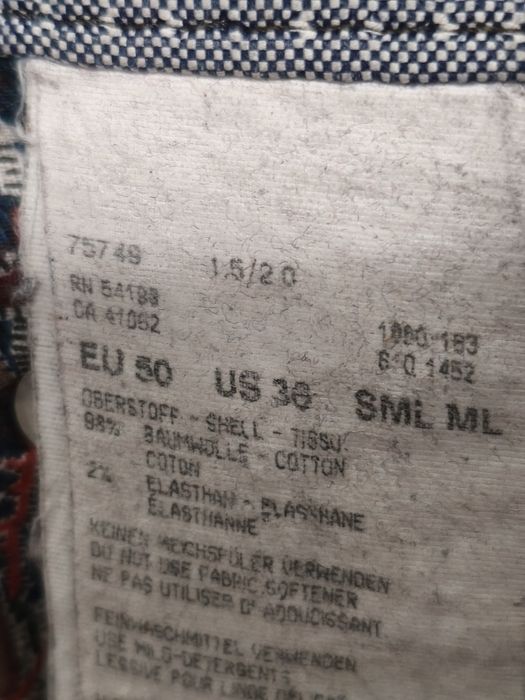 Pantaloni Bogner Comfort Fit mărime 5/M/L bărbați casual velură grena