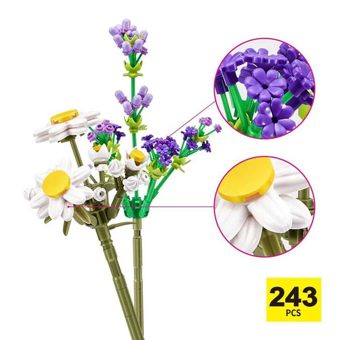 Конструктор Zuru MAX Flowers букет цветя lego лего